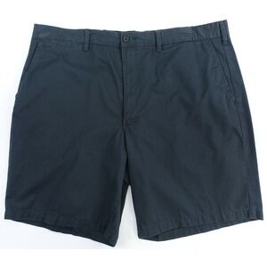 Claiborne Chino Shorts Men 54 Flat Front Pockets Cotton Big and Tall Dark Gray